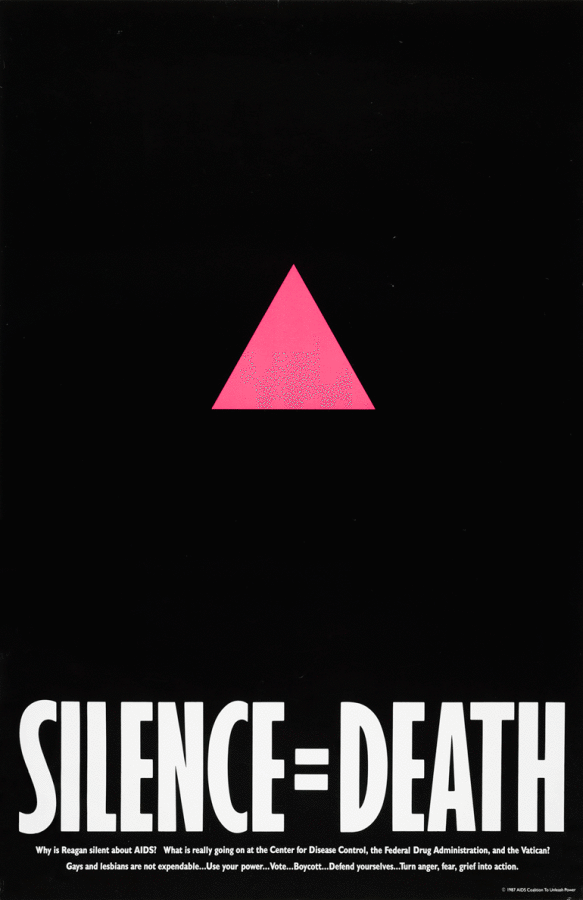 “Silence = Death”, Gran fury, (1987) 